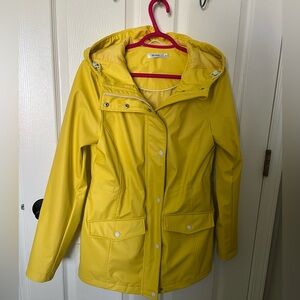 Ricki’s sunny yellow rain jacket